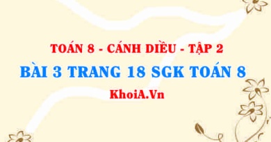 Bài 3 trang 18 Toán 8 Cánh Diều Tập 2